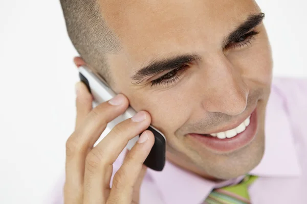 Young businessman using cellphone — Stock Photo, Image