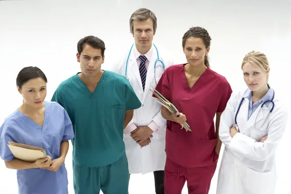 Grupp av vårdpersonal — Stockfoto