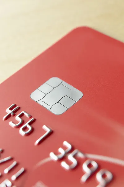 Detail close up bank card — Stock Photo, Image