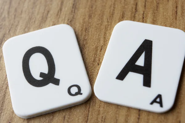 stock image Q and A signs