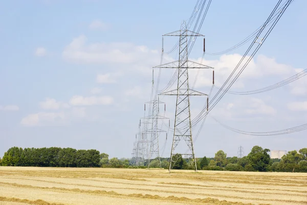 Eletricidade em zona rural — Fotografia de Stock