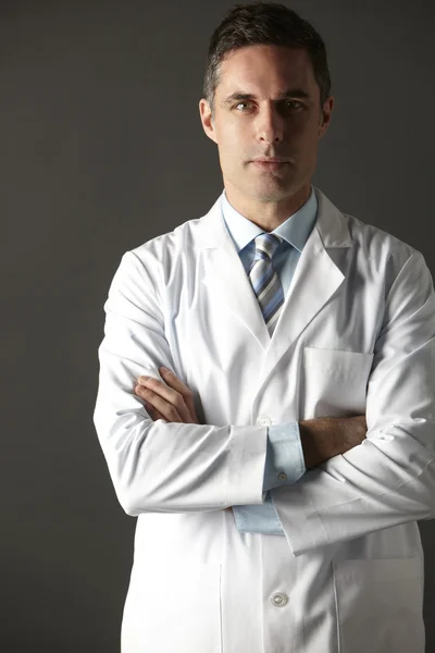 Americký lékař studiový portrét — Stock fotografie