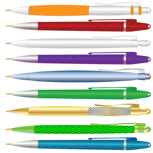 stock vector A set of pens