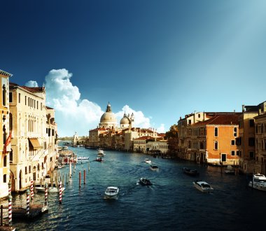 canal Grande ve basilica santa maria della salute, Venedik