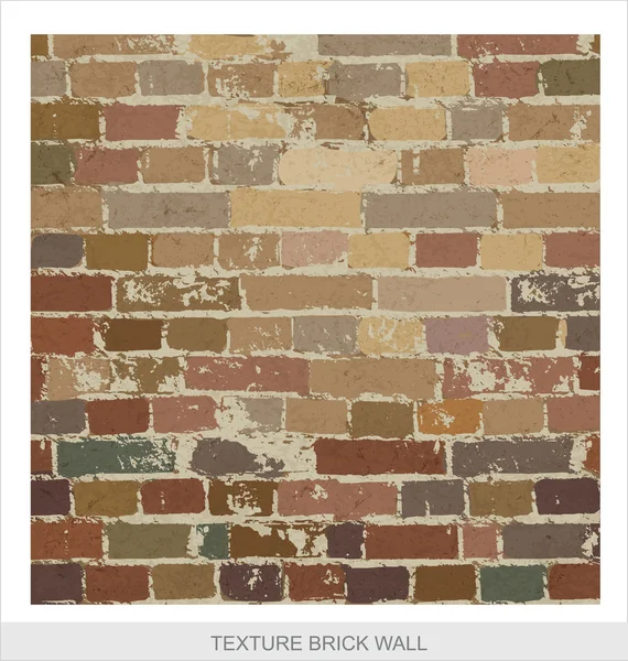 Brick wall texture grange style — Stock Vector