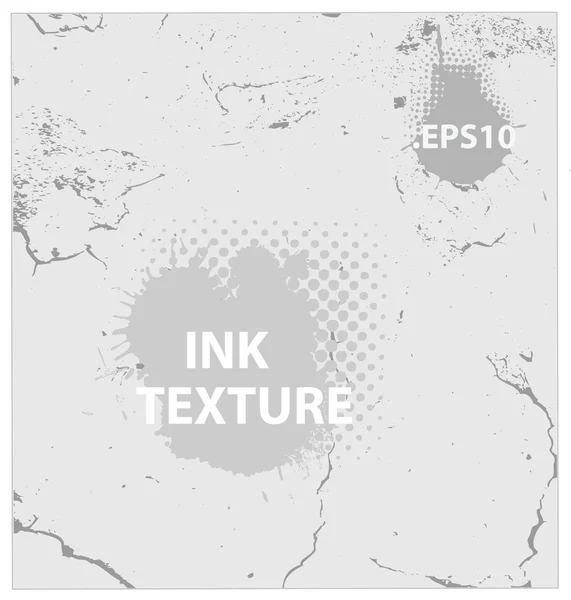 インクと亀裂のテクスチャの背景のベクトル — ストックベクタ