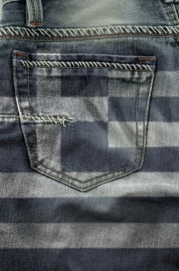 Flag Of Greece On Jeans clipart