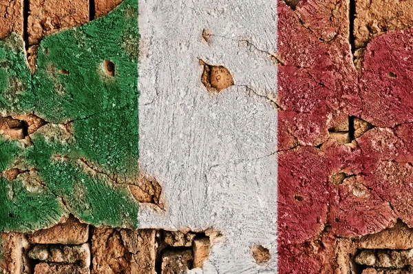 Bandiera Grunge d'Italia. — Foto Stock