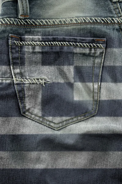 Flag Of Greece On Jeans — Stock Photo, Image