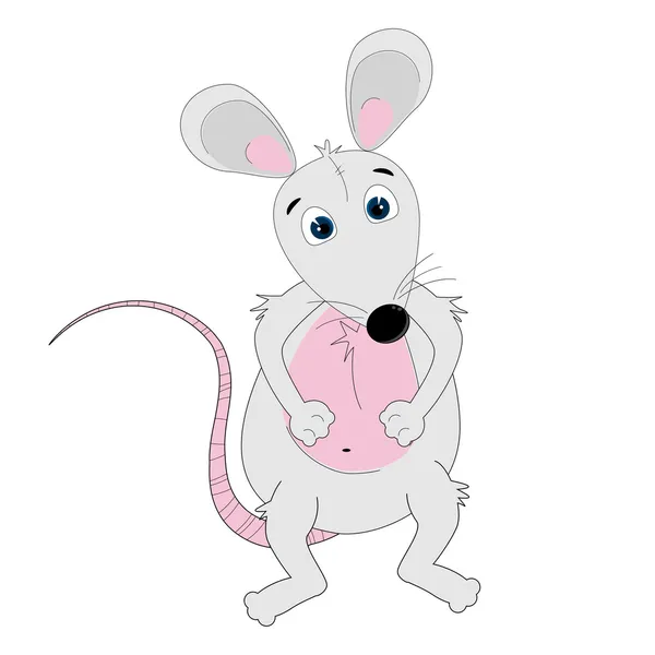 Sevimli küçük bir fare — Stok Vektör