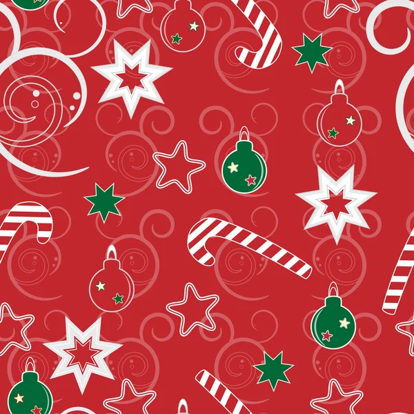 Christmas and New Year seamless pattern — Stock Vector