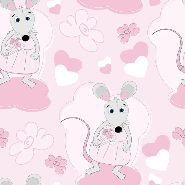 Симпатичная мышь — стоковый вектор