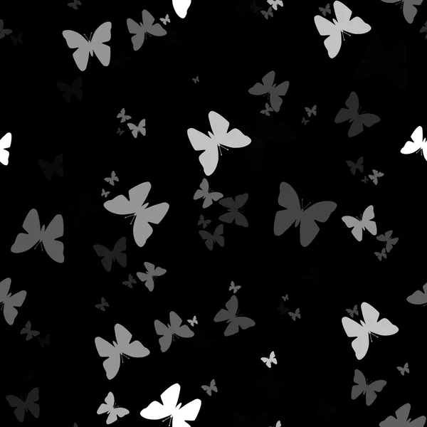 Seamless background with pattern of butterfly — Stock Vector