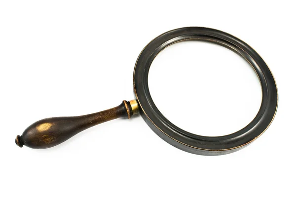 Antique magnifying glass — Stock Photo, Image