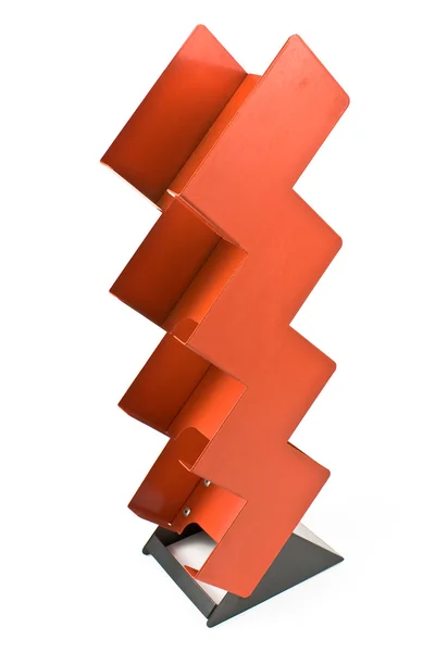 Röd metall rack — Stockfoto