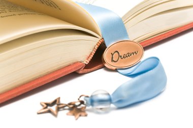 Bookmark in a book clipart