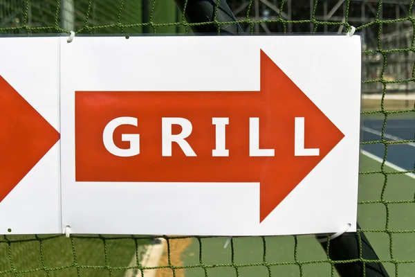 Sign for grill restaurant — Stock Photo, Image