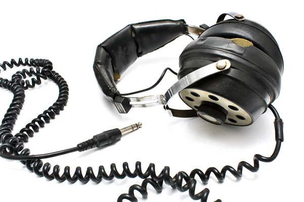 Pair of old headphones — Stock Photo, Image