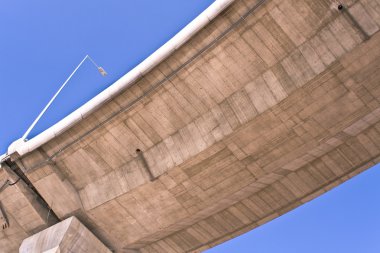 Overpass over blue sky clipart