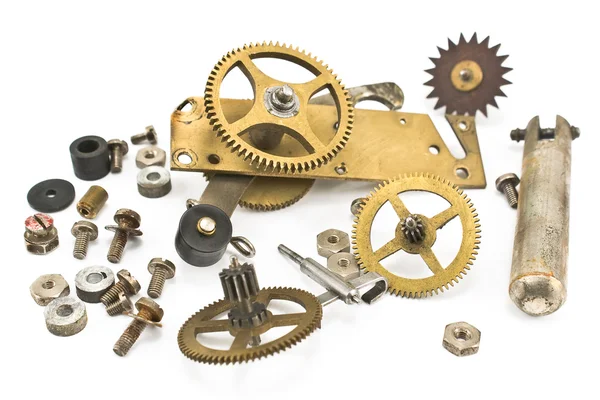 Gears and screw heads — Stock Photo, Image