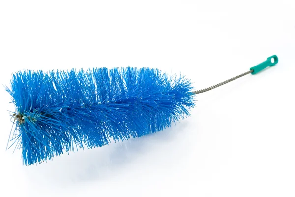 Mavi bulaşık yıkama fırçası — Stok fotoğraf