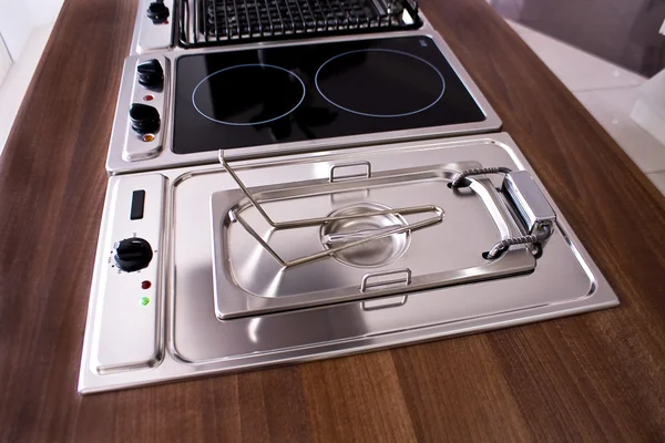 Soba için modern bir mutfak — Stok fotoğraf