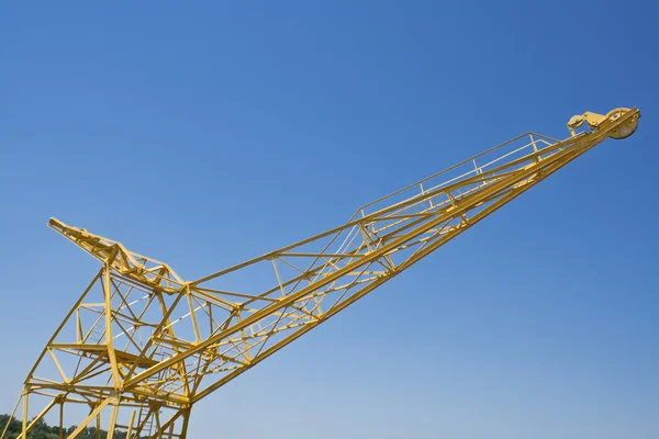 Yellow port crane — Stock Photo, Image