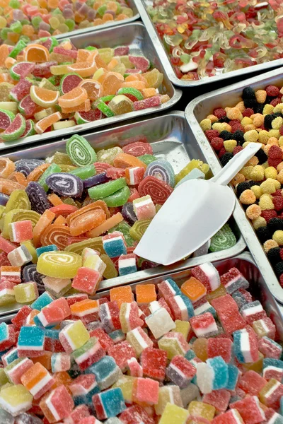 Sortimento de vários doces de geleia — Fotografia de Stock