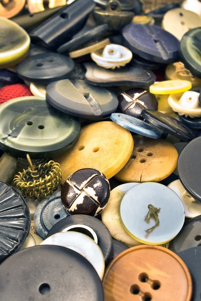 Giyim düğmeleri koleksiyonu — Stok fotoğraf