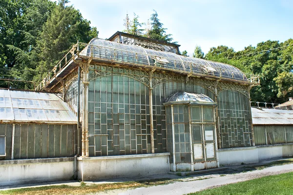 stock image Old Greenhouse in Belgrade - botanical garden