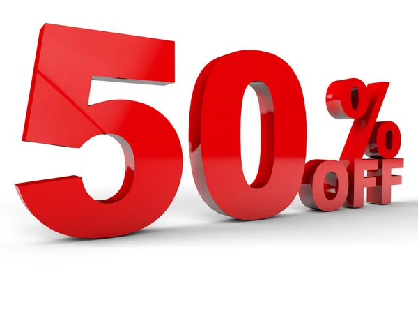 50% off Discount — Stock Photo, Image