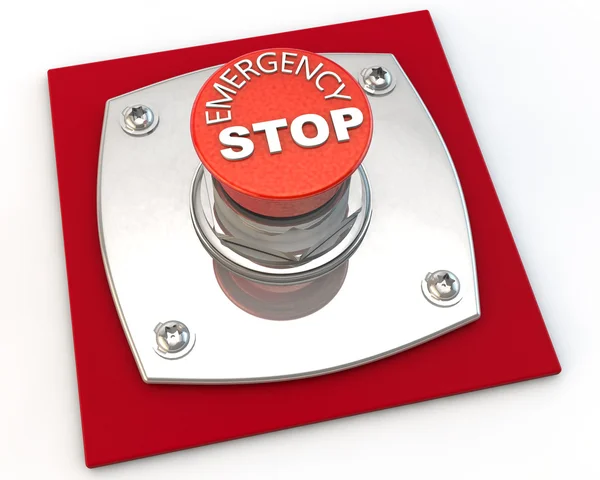 Botón parada de emergencia —  Fotos de Stock