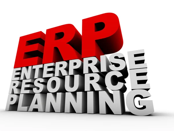 ERP Planejamento de Recursos Empresariais — Fotografia de Stock