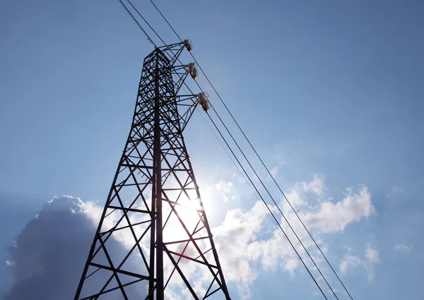 Power grid pylon — Stockfoto