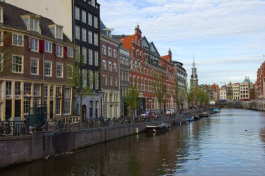 Hollanda'nın amsterdam kanalları