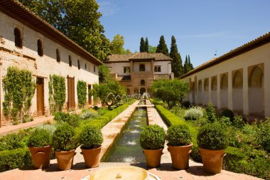 Generalife palace, Granada, Spain clipart