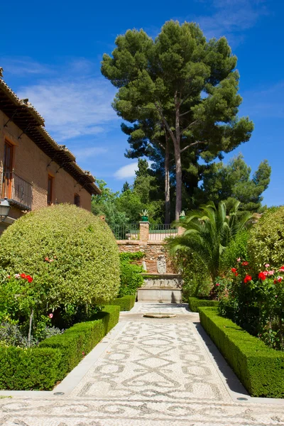 Gardens of Alhambra, Granada, Spain — Stock Photo, Image
