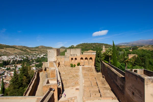 Alcazaba kale, alhambra, granada, İspanya