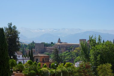 Alhambra ve Dağları İspanya