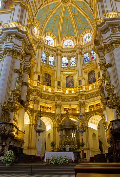 大教堂内部，格拉纳达西班牙 — 图库照片