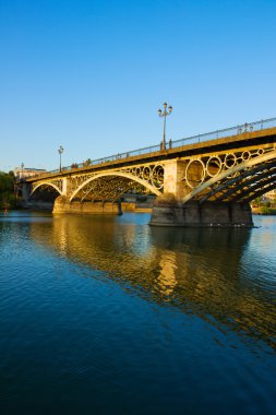 Triana Bridge in Seville, Spain clipart