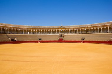 Bullfight arena, Sevilla, Spain clipart