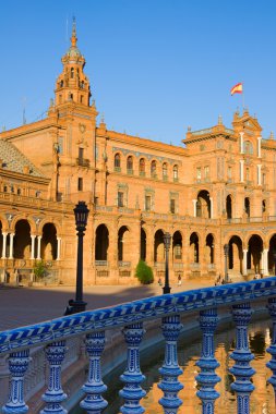 Details of Plaza de España, Seville, Spain