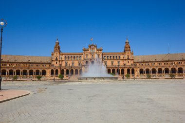 View of Plaza de España, Seville, Spain