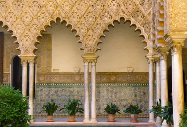 Real Alcazar (royal palace), Sevilla, Spain clipart