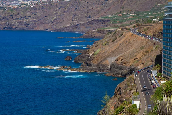 Costa del mar en Puerto de la Cruz, Tenerife, España —  Fotos de Stock