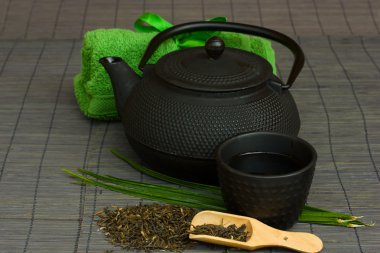 Asian tea set clipart