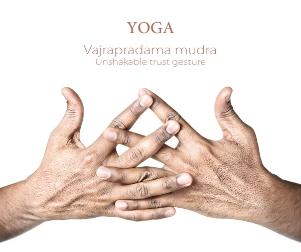 Yoga vajrapradama mudra — Stock Photo, Image