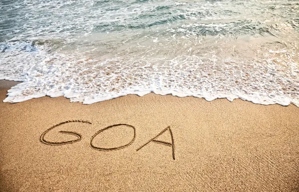 Goa na areia — Fotografia de Stock