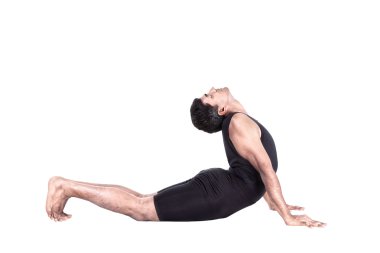 Surya namaskar bhujangasana position clipart